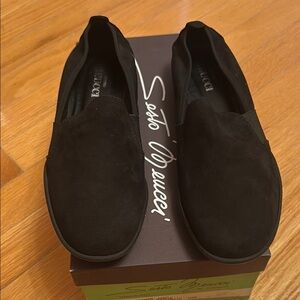 Sesto Meucci Black Slip-On Shoes